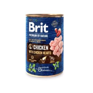BRIT Premium By Nature Vištiena ir širdys - drėgnas maistas šunims - 400 g