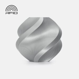 3D Plastikas - Filamentas PLA With spool/Su rite Basic sidabro spalvos | 1.75 mm, 1kg | Bambu Lab