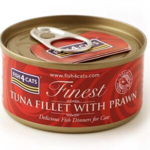 FISH4CATS Tuna fillet with prawn - šlapias kačių maistas - 70g