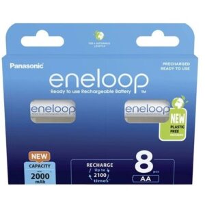 Įkraunamos baterijos PANASONIC ENELOOP AA 2000 mAh 8 szt (BK-3MCDE/8HH)