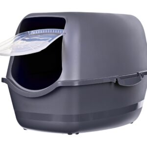 DIAMENTIQ BAYA anthracite -  kačių tualetas - 55,5 x 40 x 38,7 cm