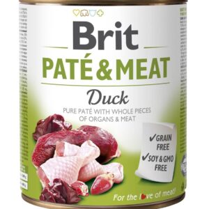 BRIT Paté & Meat su antiena - šlapias šunų maistas - 800g
