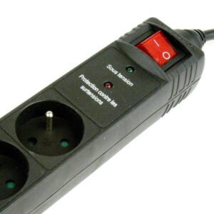 Gembird Elektros energijos augimo apsauga, 5 lizdai, 3 m, juodas