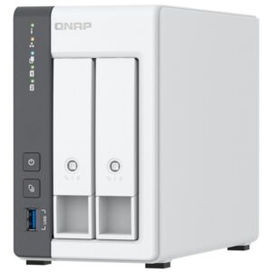 QNAP TS-216G NAS ir duomenų saugojimo serveris Tower Cortex-A Cortex-A55 4 GB HDD Balta