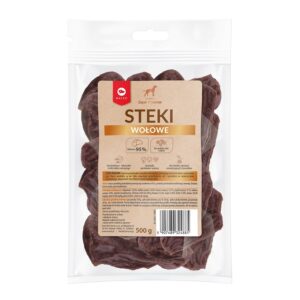 MACED Beef steaks - skanėstas šunims - 500g