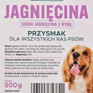 PETITTO Sushi Lamb with fish - skanėstas šuniui - 500g - Image 2