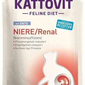 KATTOVIT Feline Diet Niere/Renal Duck - šlapias kačių maistas - 85g