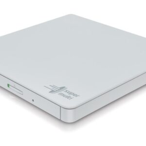 Hitachi-LG Slim Portable DVD-Writer optinių diskų įrenginys DVD±RW Balta
