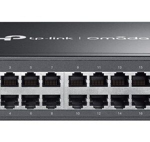 TP-Link Omada ES224G tinklo komutatorius Valdomas L2 Gigabit Ethernet (10/100/1000) Juoda