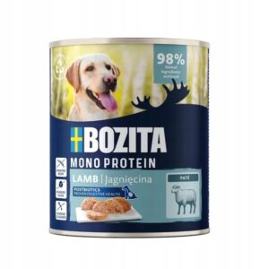 BOZITA Monoprotein Pate Lamb - drėgnas ėdalas šunims - 800g