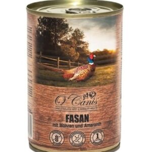 O'CANIS konservuotas drėgnas maistas šunims - fazanas su morkomis - 400 g