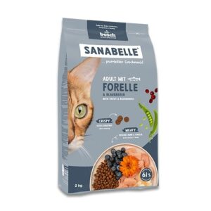 BOSCH Sanabelle Adult Trout & Blueberries - sausas kačių maistas - 2kg