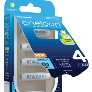 Įkraunamos baterijos PANASONIC ENELOOP AAA 800 mAh 4 szt (BK-4MCDE/4CP) - Image 2