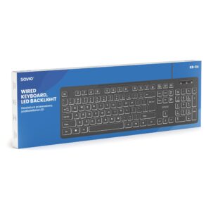 Savio KB-04 klaviatūra Namams / biurui USB QWERTY JK tarptautinė Juoda - Image 2