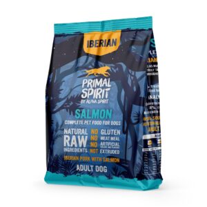 PRIMAL SPIRIT Iberian 70% Lašiša – pusiau drėgnas šunų maistas – 1 kg