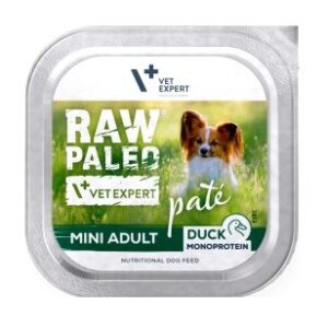 RAW PALEO Pâte Mini Adult Duck - drėgnas ėdalas šunims - 150g