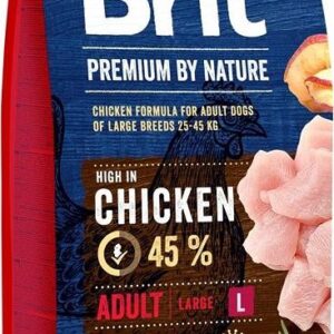 BRIT Premium by Nature Junior L Chicken - sausas maistas šunims - 15 kg