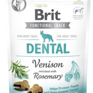 BRIT Functional Snack Dental Venison - skanėstas šunims - 150g
