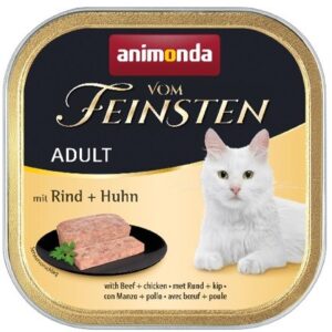 ANIMONDA Vom Feinsten Adult Beef with chicken - šlapias kačių maistas - 100g