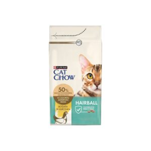 Purina CAT CHOW HAIRBALL CONTROLL sausas kačių maistas 1,5 kg Adult Viščiukas