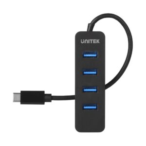 UNITEK KONCENTRATORIUS USB-C 4XUSB-A 3.1, AKTYVUS, 10 VATŲ, H1117B - Image 2