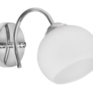 Activejet Klasikinis viengubas sieninis šviestuvas - IRMA nikelio spalvos E27, skirtas svetainei