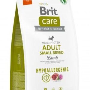 BRIT Care Hypoallergenic Adult Small Breed Lamb&Rice - sausas maistas šunims - 3 kg