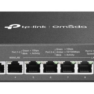 TP-Link Omada ER7212PC laidinis maršrutizatorius Gigabitinis eternetas Juoda
