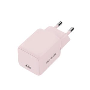 UGREEN X512 20 W GAN 1X USB-C MAITINIMO ADAPTERIS – ROŽINIS - Image 3