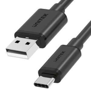 UNITEK USB KABELIS USB-A - USB-C 50CM, Y-C481BK - Image 2