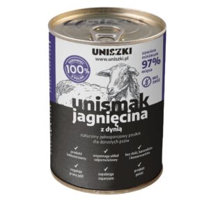 UNISZKI UNIsmak Lamb with pumpkin - drėgnas ėdalas šunims - 400g