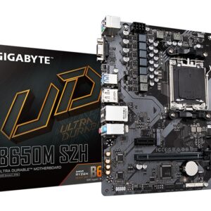 GIGABYTE B650M S2H pagrindinė plokštė AMD B650 AM5 lizdas „micro ATX“