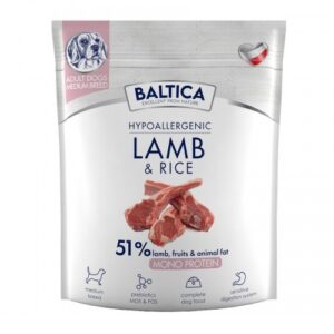 BALTICA Nutraceutic Hypoallergenic M Lamb with rice - sausas maistas šunims - 1kg