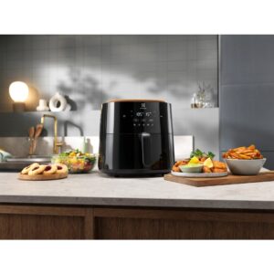 Electrolux EAF7B Vienas 6,8 L Autonominės 1800 W Karšto oro gruzdintuvė Juoda