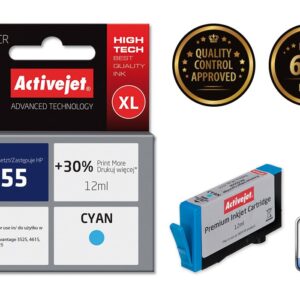 Activejet AH-655CR rašalas (pakaitalas HP 655 CZ110AE; Premium; 12 ml; mėlynas) - Image 2