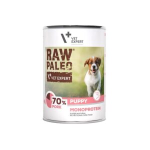 RAW PALEO Puppy Monoprotein Pork - šlapias maistas šuniukams - 400 g