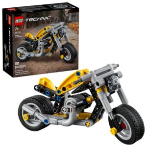 LEGO TECHNIC 42225 Geltonas motociklas