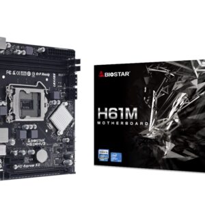 Biostar H61MHV3 pagrindinė plokštė Intel® H61 LGA 1155 (Socket H2) „micro ATX“