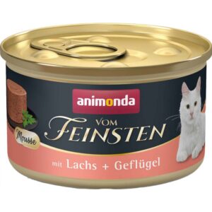 ANIMONDA Vom Feinsten Mousse Salmon and poultry - šlapias kačių maistas - 85g