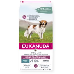 EUKANUBA Daily Care Mono-Protein Adult All Breed Duck - sausas maistas šunims - 12kg