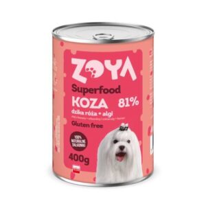 ZOYA Superfood Goat - drėgnas ėdalas šunims - 400g