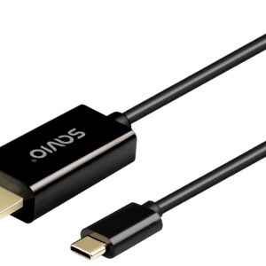 SAVIO CL-190 USB-C į HDMI kabelis, 30Hz, 1m, plastikas - Image 2