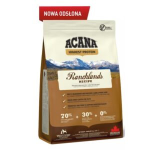 ACANA Highest Protein Ranchlands - sausas maistas šunims - 2kg