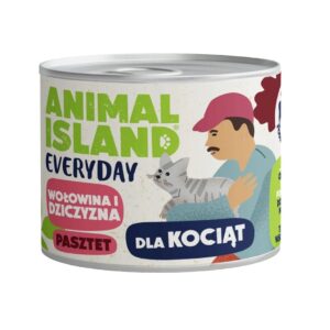 ANIMAL ISLAND Everyday Beef and game for kittens - šlapias kačių maistas - 185g