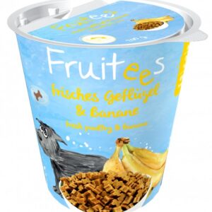 Fruitees 603500200 šuns arba katės gardėsis Šuo Skanėstas Bananas, Paukštiena 200 g