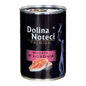 Dolina Noteci Premium gausu lašišos – šlapias kačių maistas – 400g