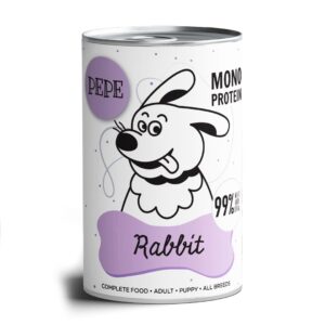 PAKA ZWIERZAKA Pepe Rabbit - drėgnas ėdalas šunims - 400g