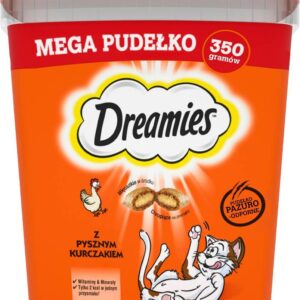 DREAMIES mišrių skonių su vištiena ir sūriu - skanėstas katėms - 350g