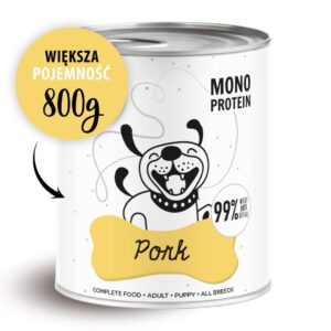 PAKA ZWIERZAKA Pepe Pork - drėgnas ėdalas šunims - 800g