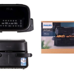 Philips 1000 series NA150/00 gruzdintuvė Dvigubas 7,1 L 2450 W Karšto oro gruzdintuvė Juoda - Image 2